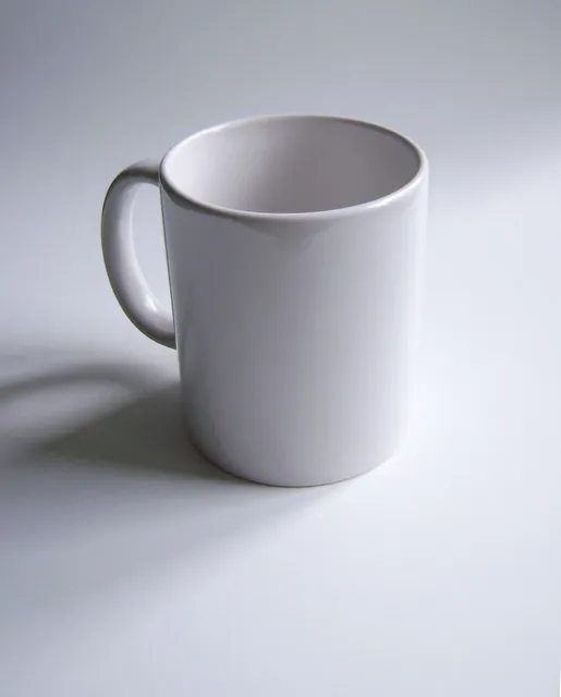 Lucca ceramic mug white