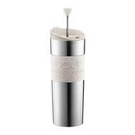 Bodum TRAVEL PRESS  Coffee maker, vacuum, large, 0.45 l, 15 oz, s/s Off white