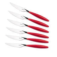 Guzzini Feeling Steak Knife Set of 6 Red