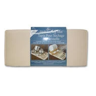 Envision Home Microfiber Dish Drying Mat Jumbo, 18 by 32-Inch, Cream